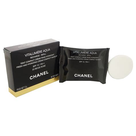 vitalumiere aqua chanel compact|Chanel vitalumiere aqua beige rose.